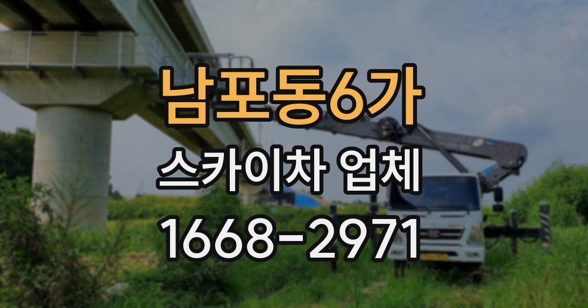 남포동6가 스카이차 업체