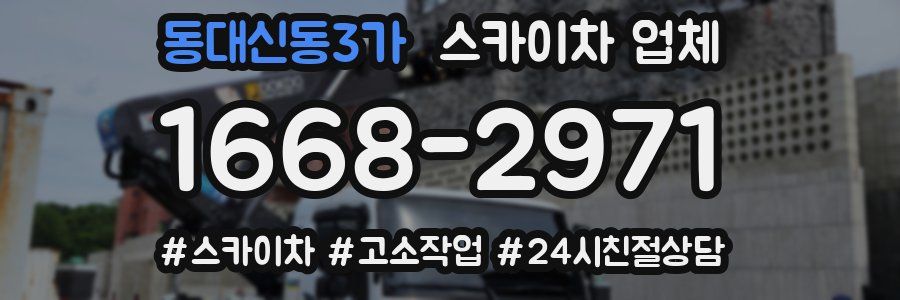 동대신동3가 스카이차 업체