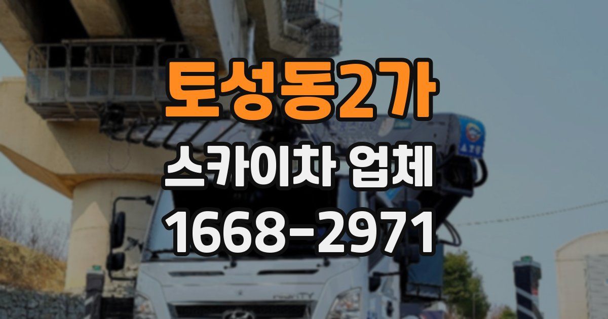 토성동2가 스카이차 업체