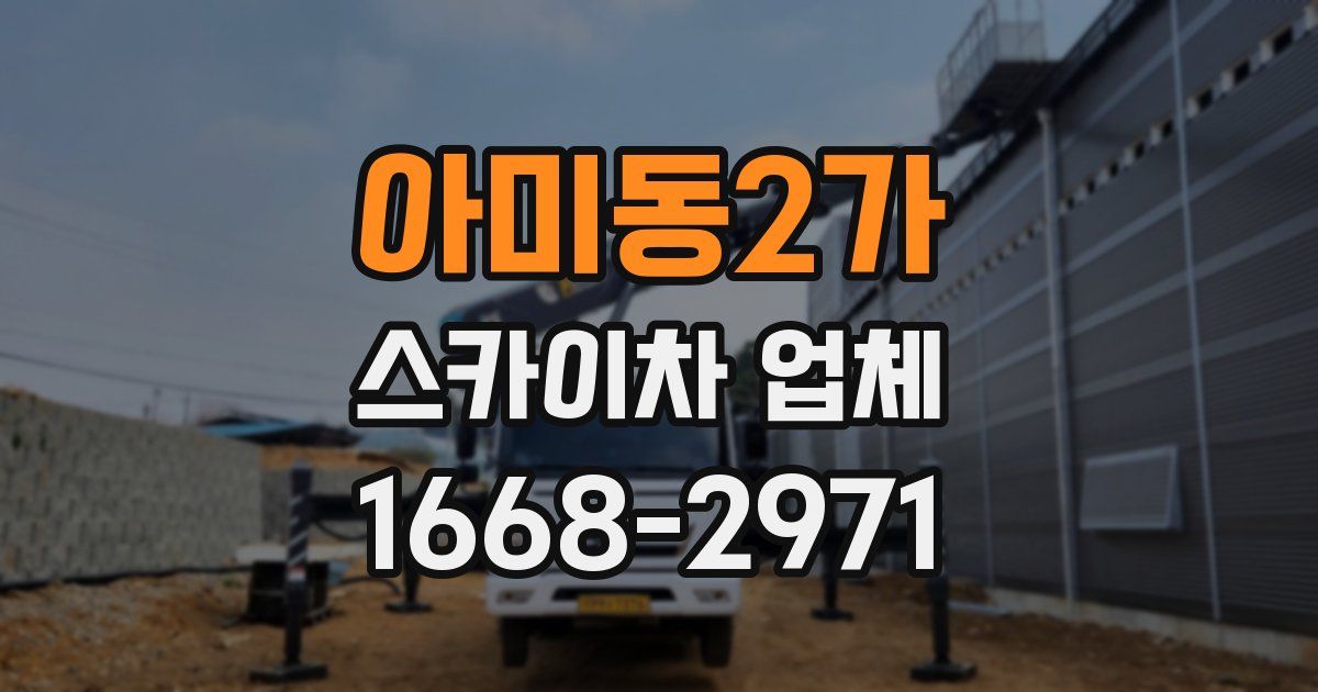아미동2가 스카이차 업체