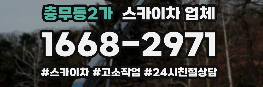 충무동2가 스카이차 업체
