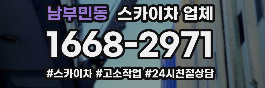 남부민동 스카이차 업체