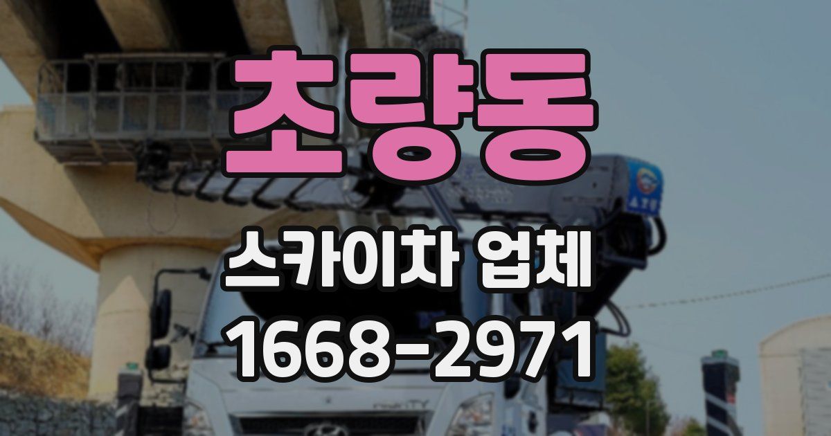 초량동 스카이차 업체