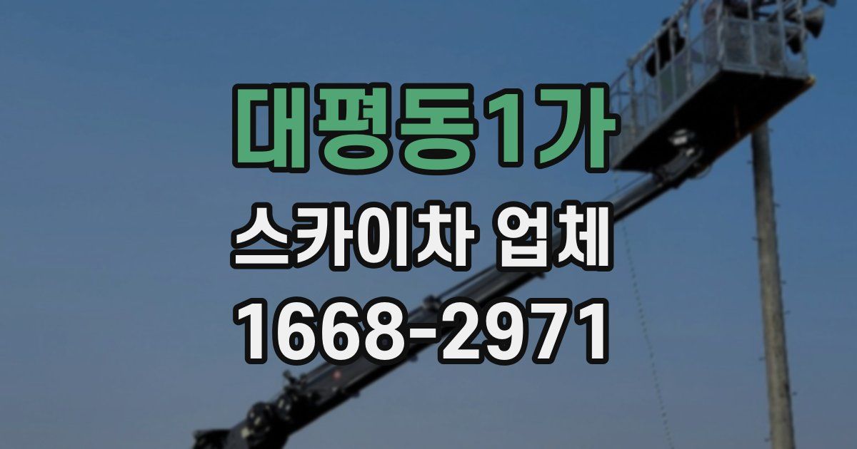 대평동1가 스카이차 업체
