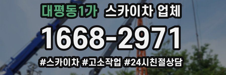 대평동1가 스카이차 업체