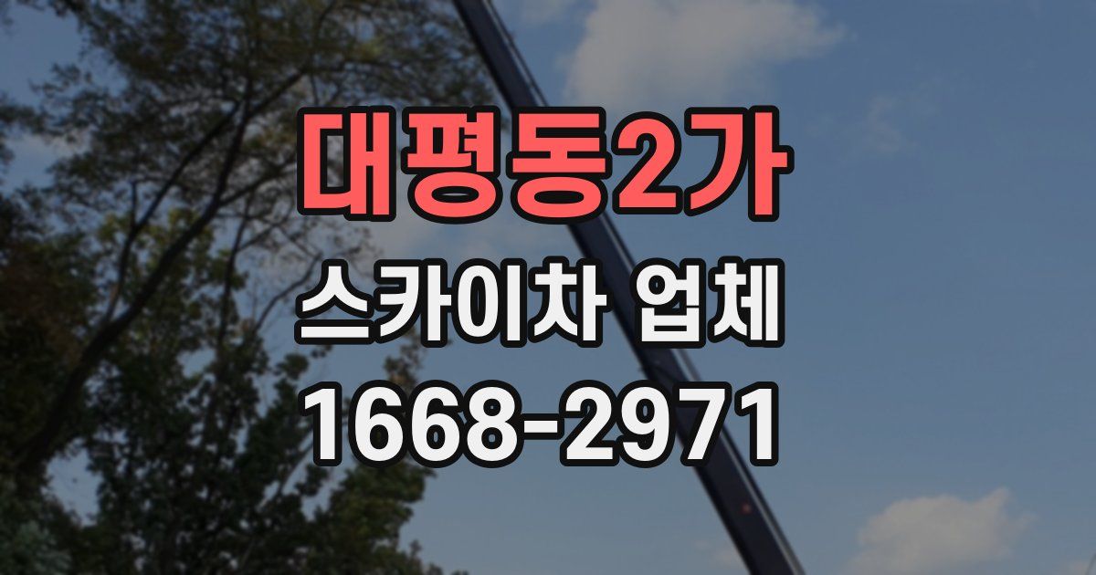 대평동2가 스카이차 업체