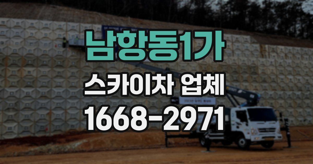 남항동1가 스카이차 업체