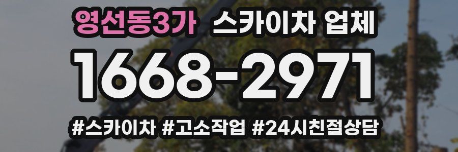 영선동3가 스카이차 업체