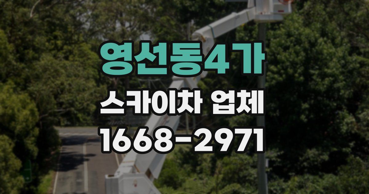영선동4가 스카이차 업체