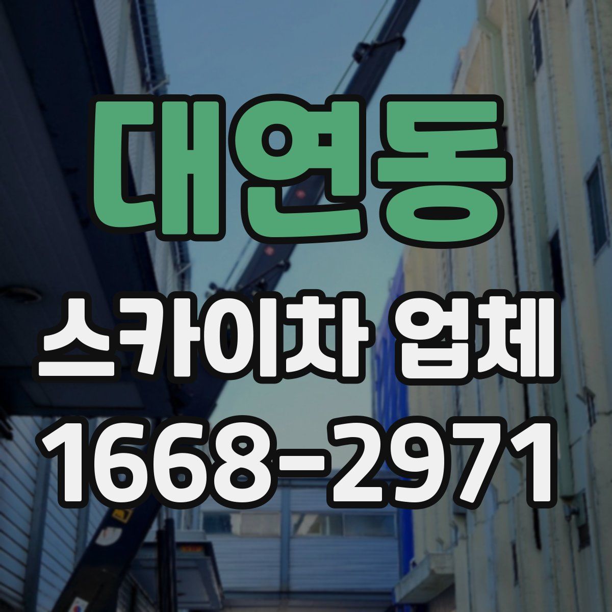 대연동 스카이차 업체