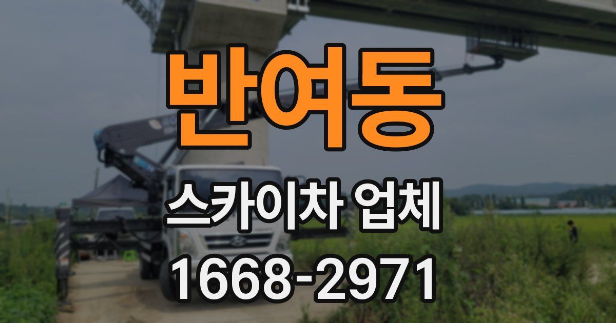 반여동 스카이차 업체