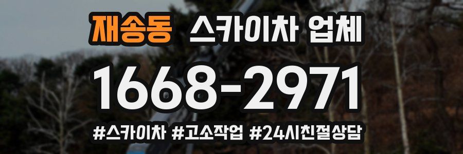 재송동 스카이차 업체