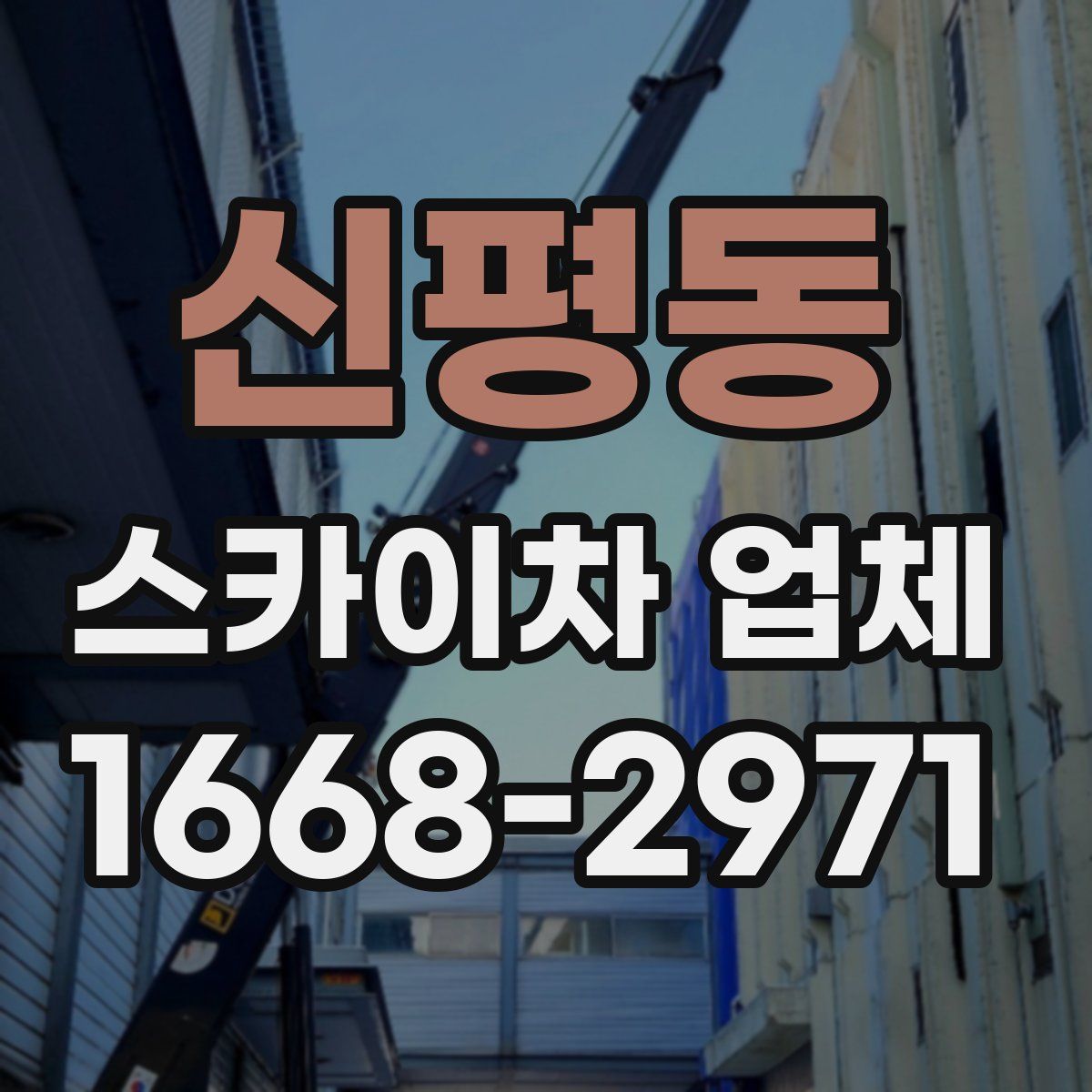 신평동 스카이차 업체
