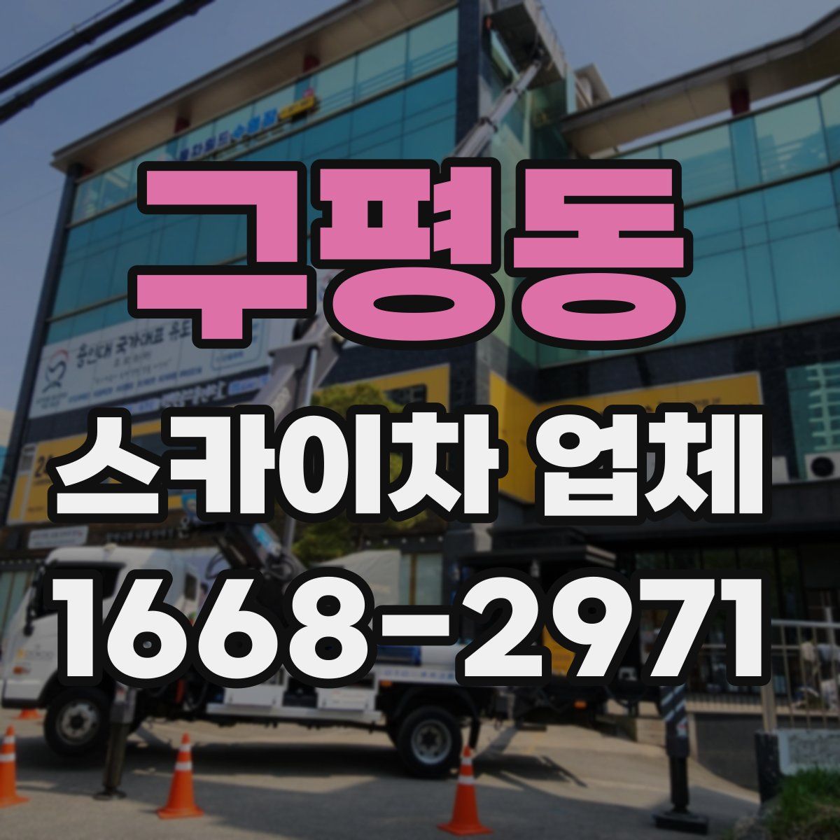구평동 스카이차 업체