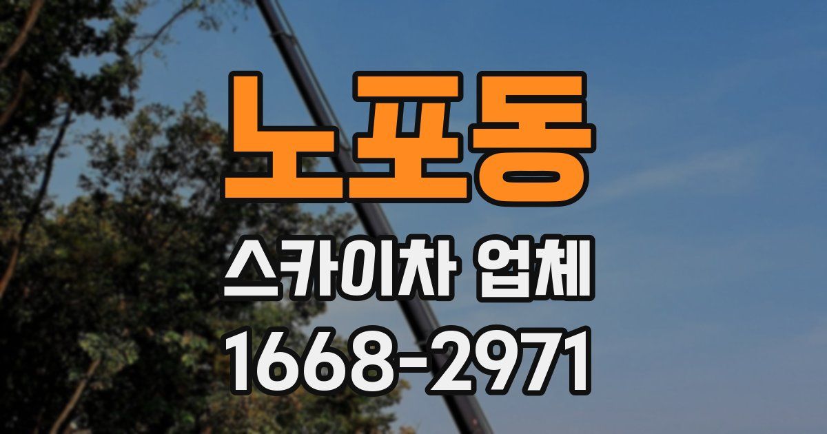노포동 스카이차 업체