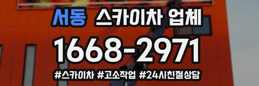 서동 스카이차 업체