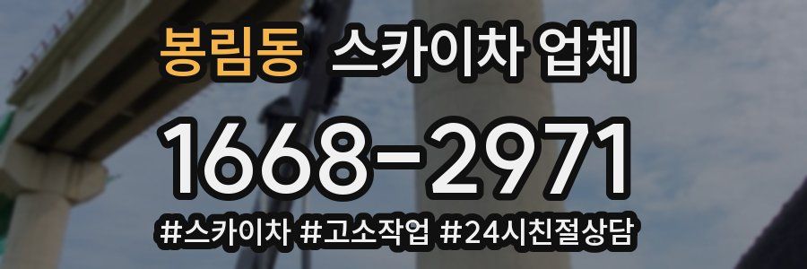 봉림동 스카이차 업체