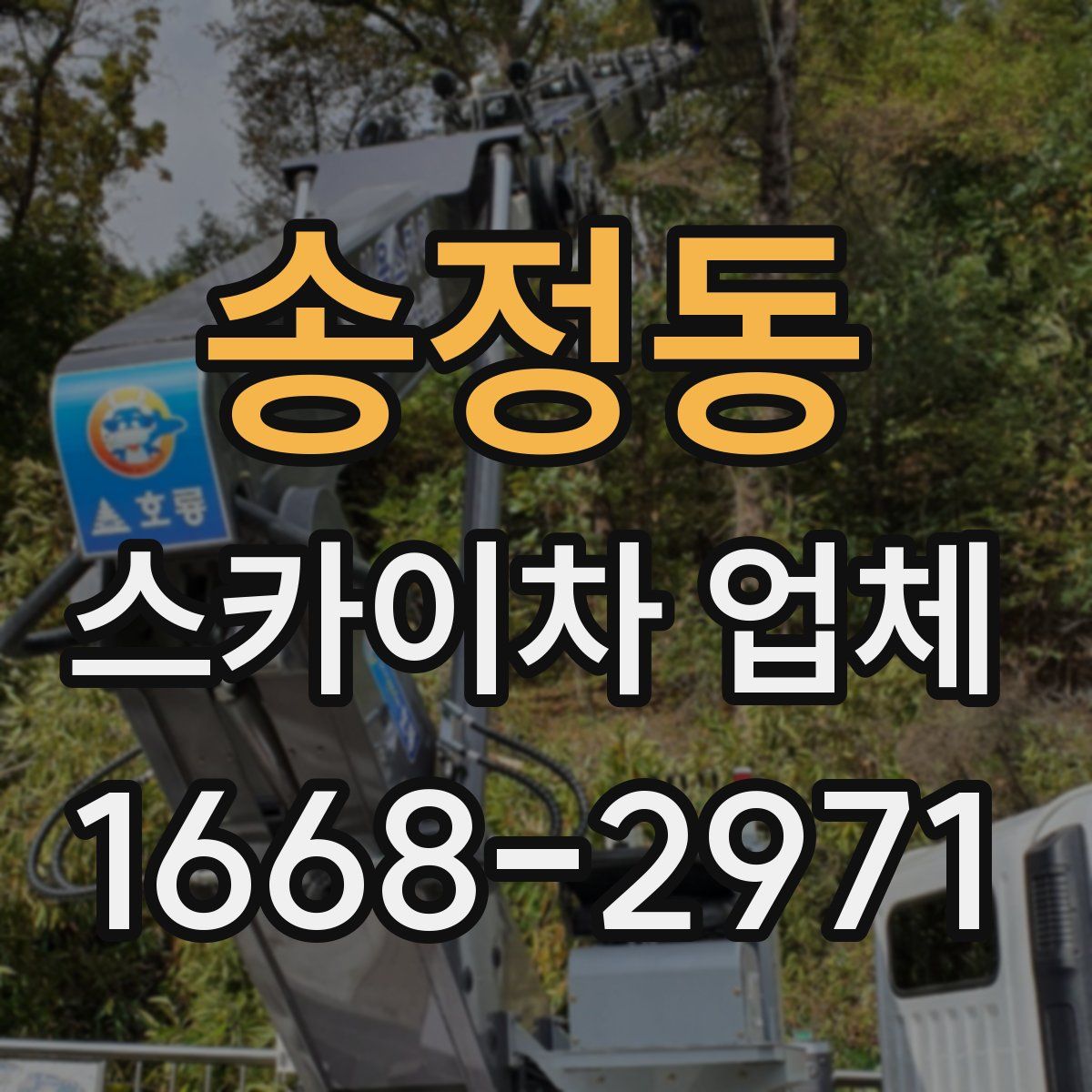 송정동 스카이차 업체