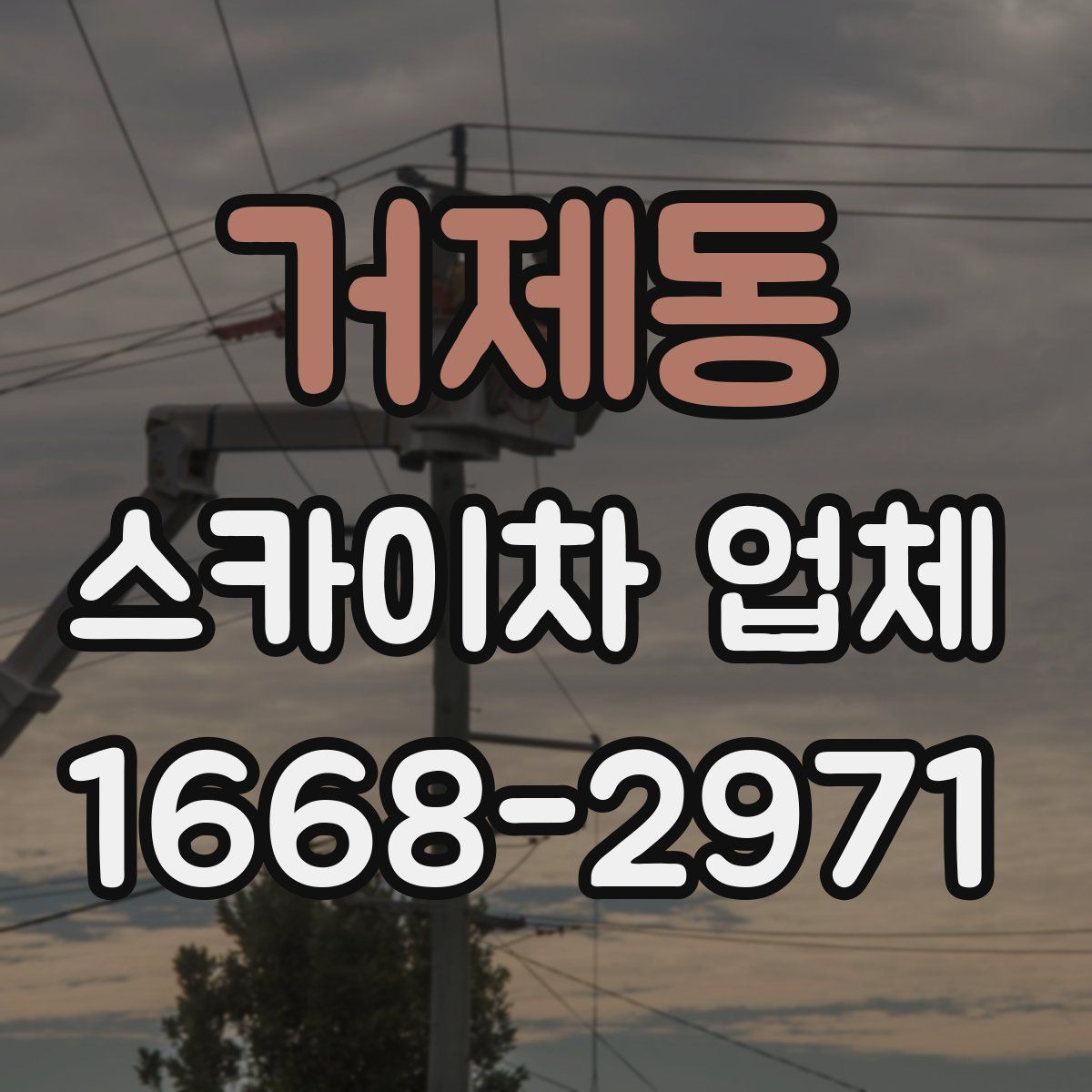 거제동 스카이차 업체