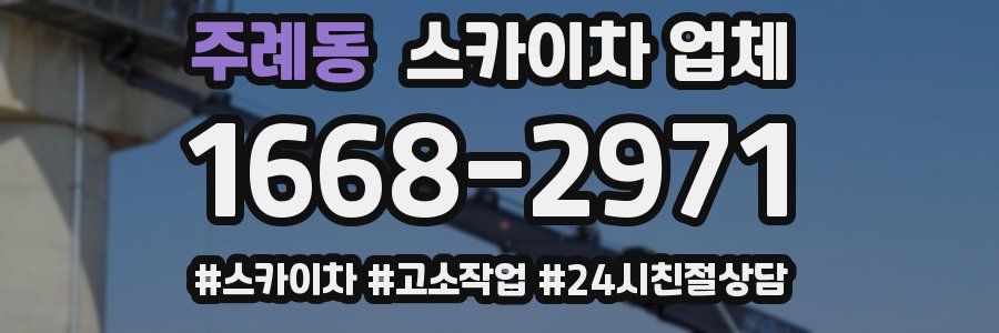 주례동 스카이차 업체