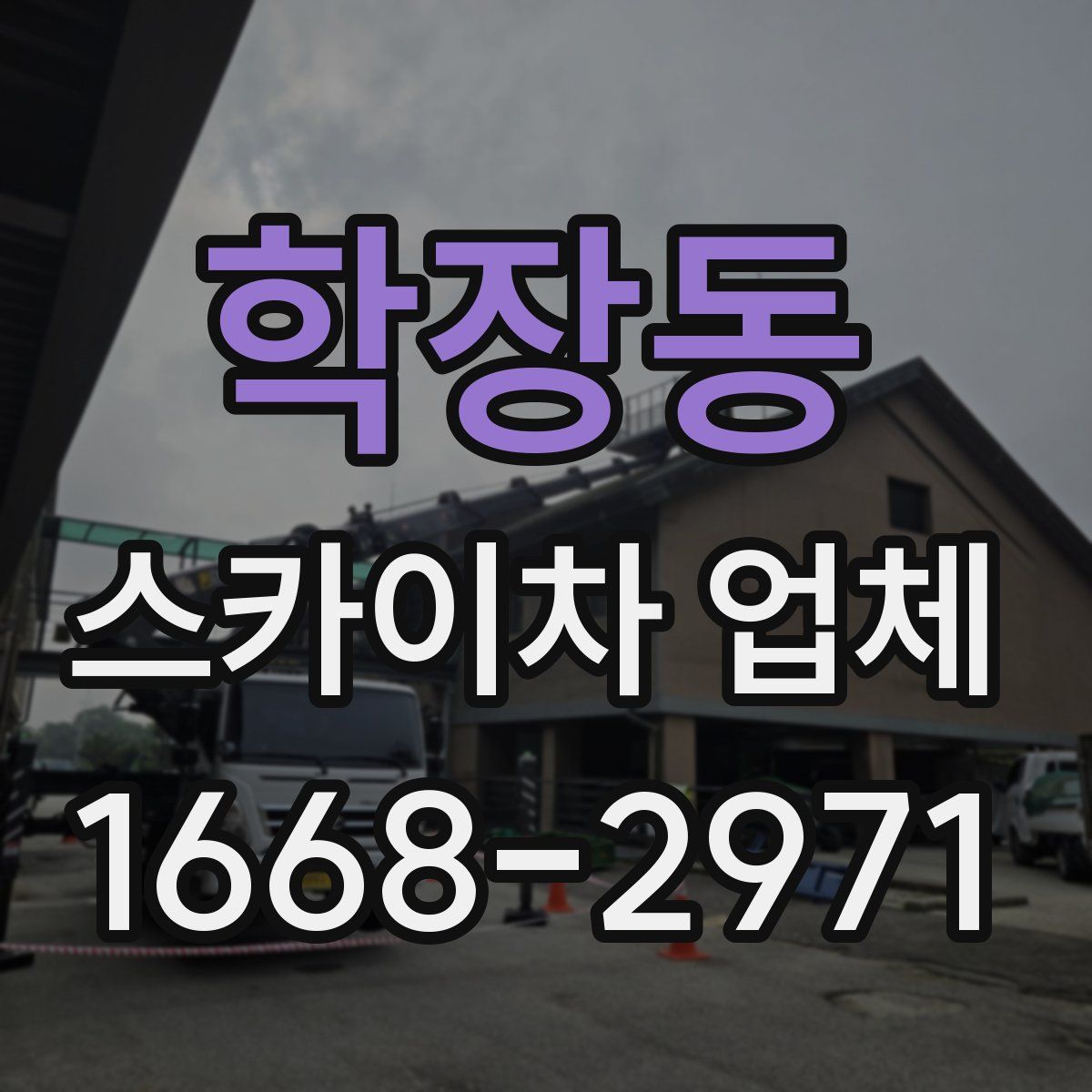 학장동 스카이차 업체