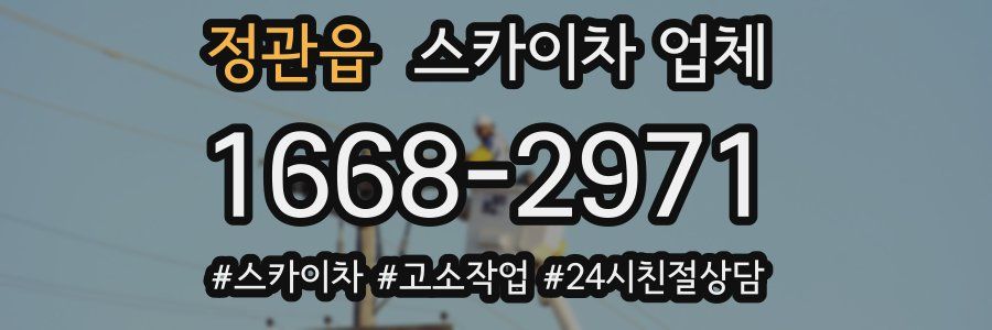 정관읍 스카이차 업체