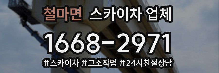 철마면 스카이차 업체