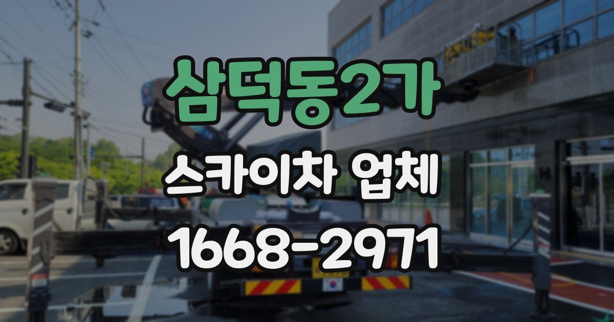 삼덕동2가 스카이차 업체