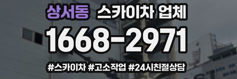 상서동 스카이차 업체