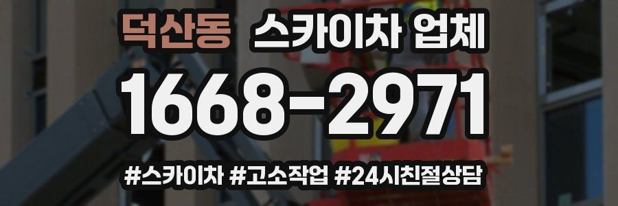 덕산동 스카이차 업체