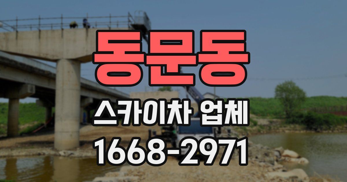 동문동 스카이차 업체