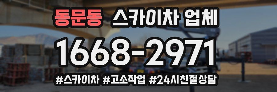 동문동 스카이차 업체