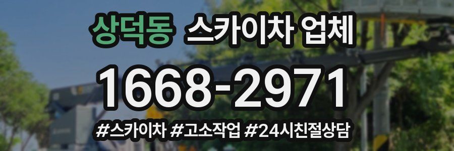 상덕동 스카이차 업체