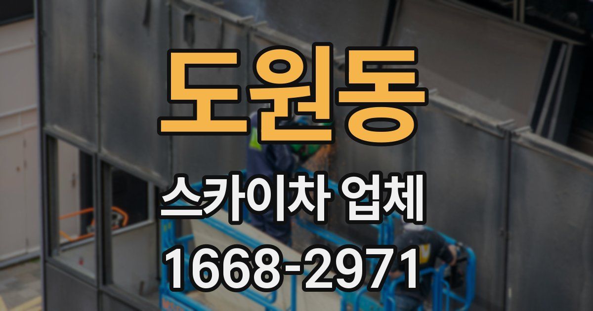 도원동 스카이차 업체