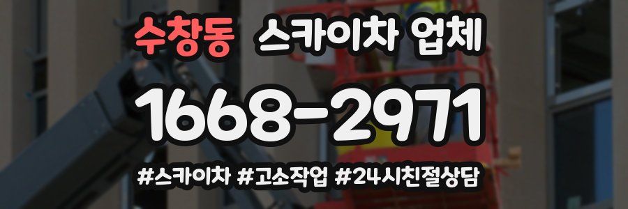 수창동 스카이차 업체