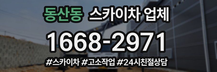 동산동 스카이차 업체