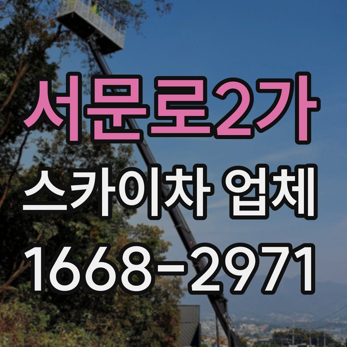 서문로2가 스카이차 업체
