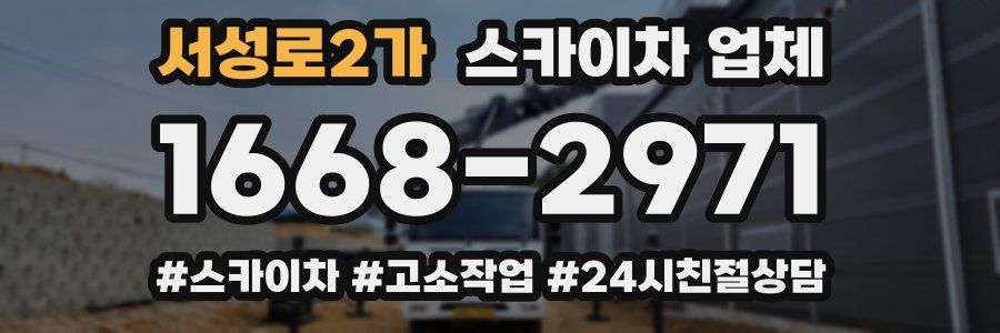서성로2가 스카이차 업체