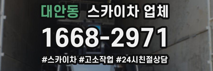 대안동 스카이차 업체