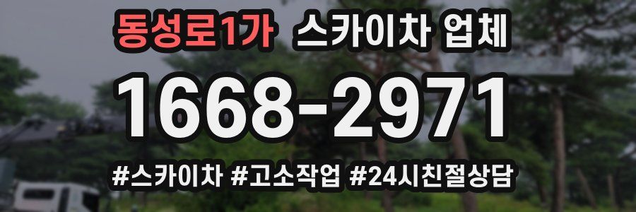 동성로1가 스카이차 업체