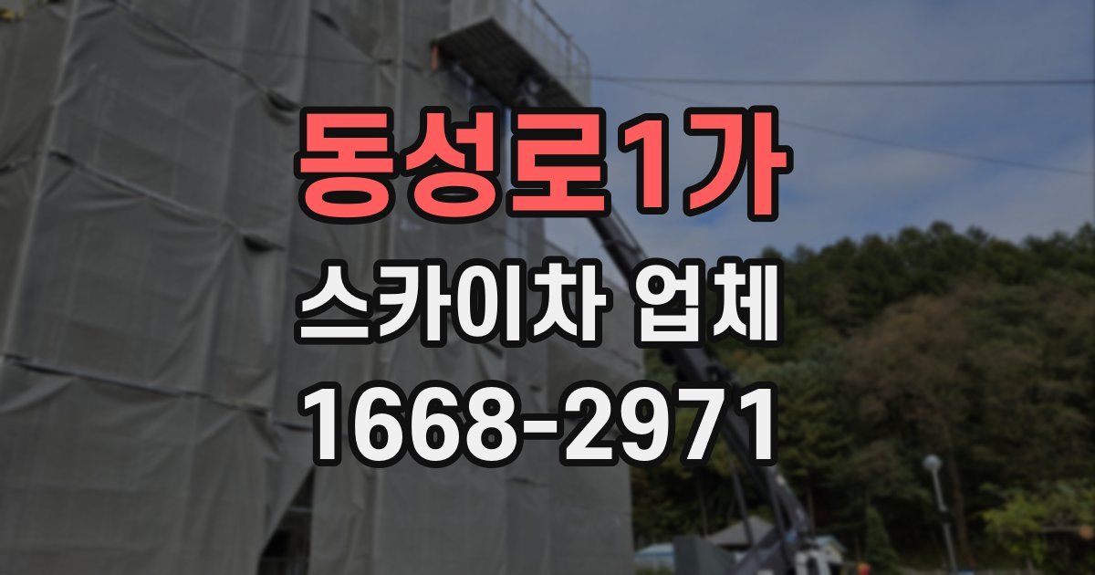 동성로1가 스카이차 업체