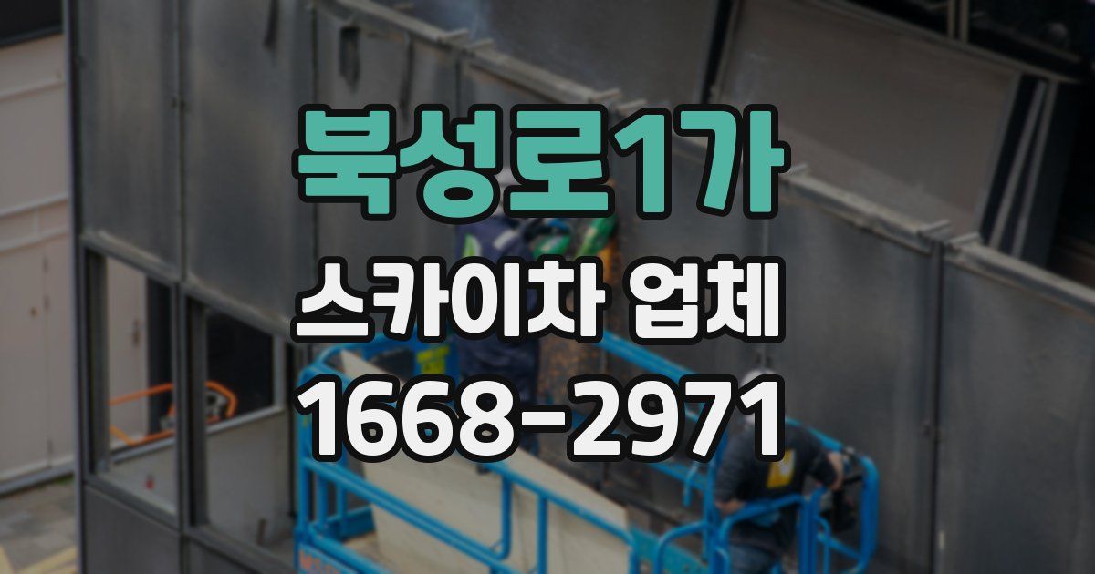 북성로1가 스카이차 업체