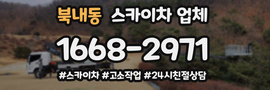북내동 스카이차 업체