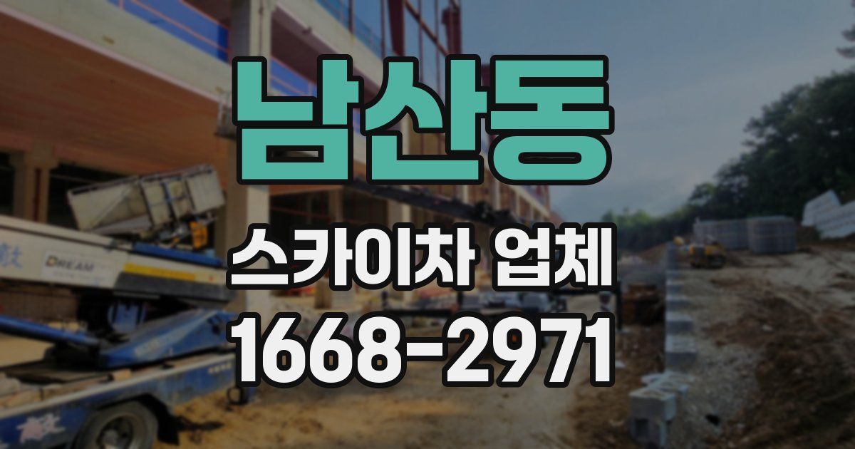남산동 스카이차 업체