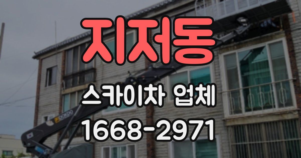 지저동 스카이차 업체