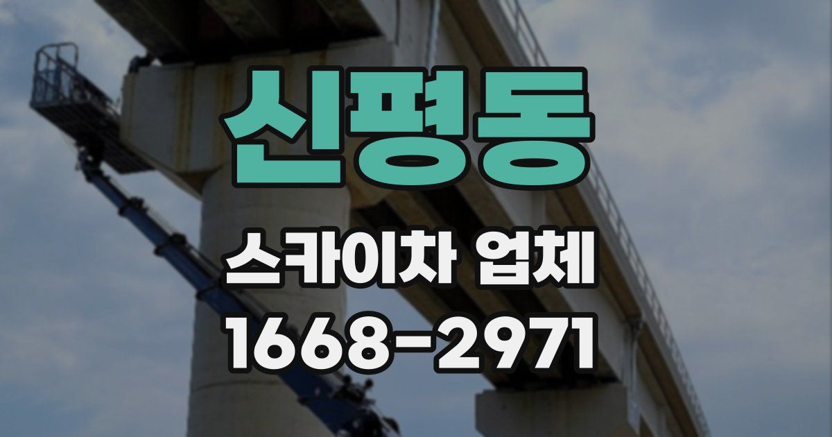 신평동 스카이차 업체
