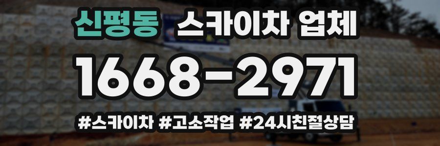 신평동 스카이차 업체