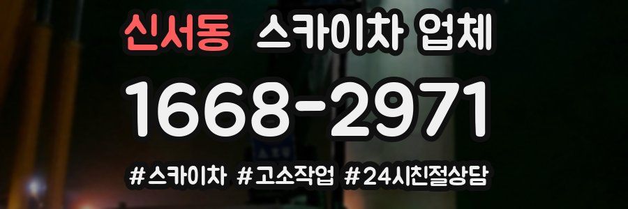 신서동 스카이차 업체