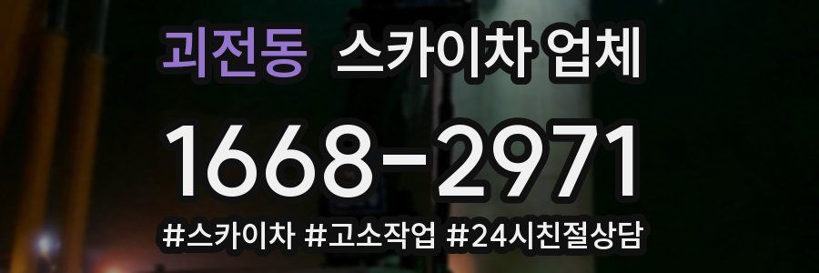 괴전동 스카이차 업체