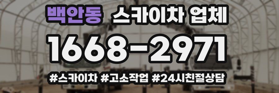 백안동 스카이차 업체